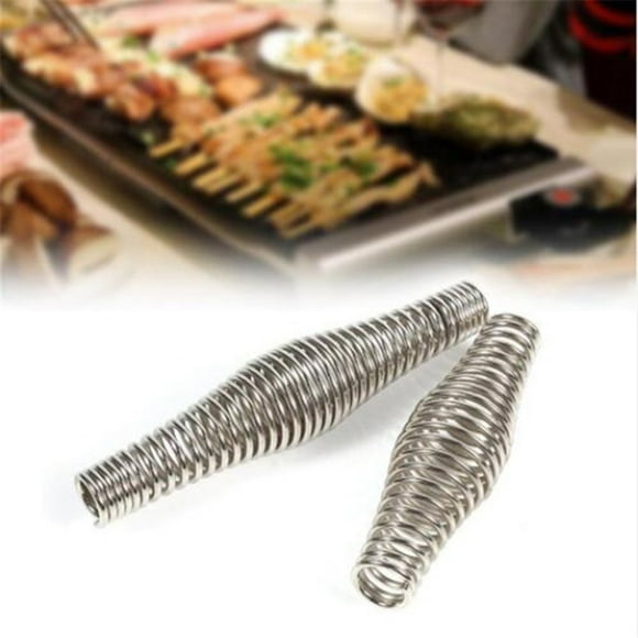 2pcs Multipurpose BBQ Spring Handle Durable Cool Touch Stove Spring Handle Grip Grill Stove Pit Door Handles