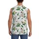 thumbnail image 4 of Balery Lilies Flowers Camisetas sin mangas para hombre, absorbe la humedad y protege contra el mal olor.-X-Large, 4 of 7