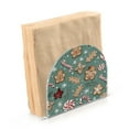 thumbnail image 2 of WOBOGO Gingerbread Cookies Candy Canes Pattern Clear Acrylic Napkin Holder Kitchen Tissue Face Towel Cocktail Rack Bar Restaurant Dinner Paper Dispenser, 2 of 9