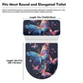 thumbnail image 6 of SEANATIVE Butterfly Toilet Lid & Tank Covers Toilet Lid Dust Cover Stays in Place Toilet Tank Lid Pads Anti Splash Liquid Resistant Toilet Seat Cover Machine Washable, 2pcs, 6 of 7