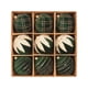thumbnail image 3 of Adornos navideños con bolas flocadas, colgantes, reutilizables, portátiles, creativos, 9 Piezas Verde 10cm, 3 of 9