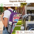 thumbnail image 6 of Whosucclay Corgi P Bookbag Side Pockets Large Capacity Clear Backpack with Adjustable Straps PVC & Polyester, Elementary Kindergarten School Bag for Boys Girls, 6 of 10