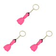 thumbnail image 2 of QualitChoice Keychain Mini Dive Fins Shaped Personalized Sea Theme Kayak Sailing Charm Pendant Gift Keyring Ornament Backpack Purse Pink 3Set, 2 of 6