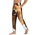 thumbnail image 3 of Kdxio Happy Fluffy Running Dog Pattern Joggers,Sweatpants for Men with Pockets-Medium, 3 of 5
