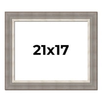 21x17 Frame Grey Real Wood Picture Frame Width 2.75 Inches | Interior Frame Depth 0.5 Inches |