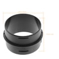 thumbnail image 2 of DEEPCRAFF Ducting Outlet Connector Black Plastic for Ventilation in DIY Projects 1Pack, 2 of 6