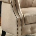 thumbnail image 5 of Furniture of America Sofi Contemporary Fabric Upholstered Accent Chair in Ivory, 5 of 6