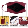 thumbnail image 6 of Toiletry Bag, Large Capacity Travel Bag for Toiletries, Waterproof Oxford Fabric Toiletry Organizer for Travel, Business Trips and Daily Use, Travel Essentials Burgundy, 6 of 7