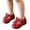 Wine, variant on Viluyesy Girls Dress Shoes Closed Toe Bow Hook Loop Soft Sole Princess Party Shoes for Kids Yellow Size 4 Toddler
