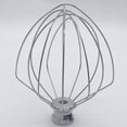 thumbnail image 3 of EeaseMX Batidora eléctrica para huevos, espumadora, batidora, herramienta de cocina, agitador de acero inoxidable, compatible con batidor de 6 alambres KN256WW, 5/6 cuartos, color plateado, 3 of 7