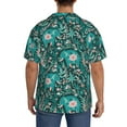 thumbnail image 5 of KLL Lephants in the Jungle Print Men's Shirt Short Sleeve Button Down Summer Cuba Beach Shirts- XX-Large, 5 of 7