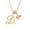D, variant on Heart Initial Necklace,3-Circle Pink Heart-Shaped Diamond-Encrusted Crystal Gold Initial A-Z Pendant Necklace Double Layer Stackable Jewelry for Women