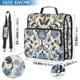 thumbnail image 2 of FORMRS Zipper Binder with Shoulder Strap 2-inch Ring 500 Sheet Capacity File Bag, Blue Floral, 2 of 5
