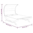 thumbnail image 2 of vidaXL Outdoor Double Chaise Lounge Patio Daybed with Canopy Solid Wood Bent, 2 of 5
