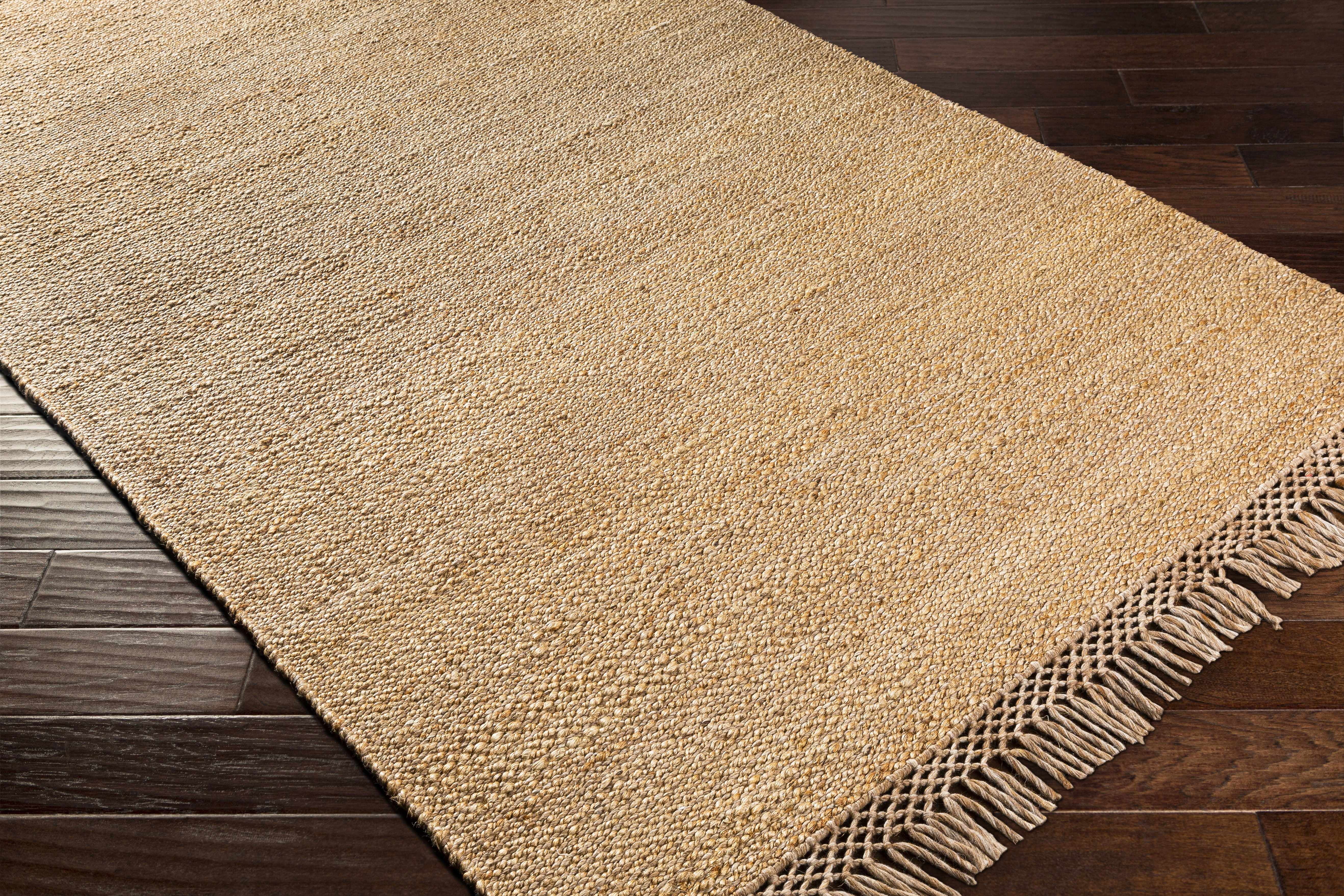 Hauteloom Charleston Jute Hallway, Kitchen Runner Rug - Contemporary Boho Farmhouse Coastal Modern - Tan, Medium Brown, Beige, Brown, Neutral - 2'6" x 8'