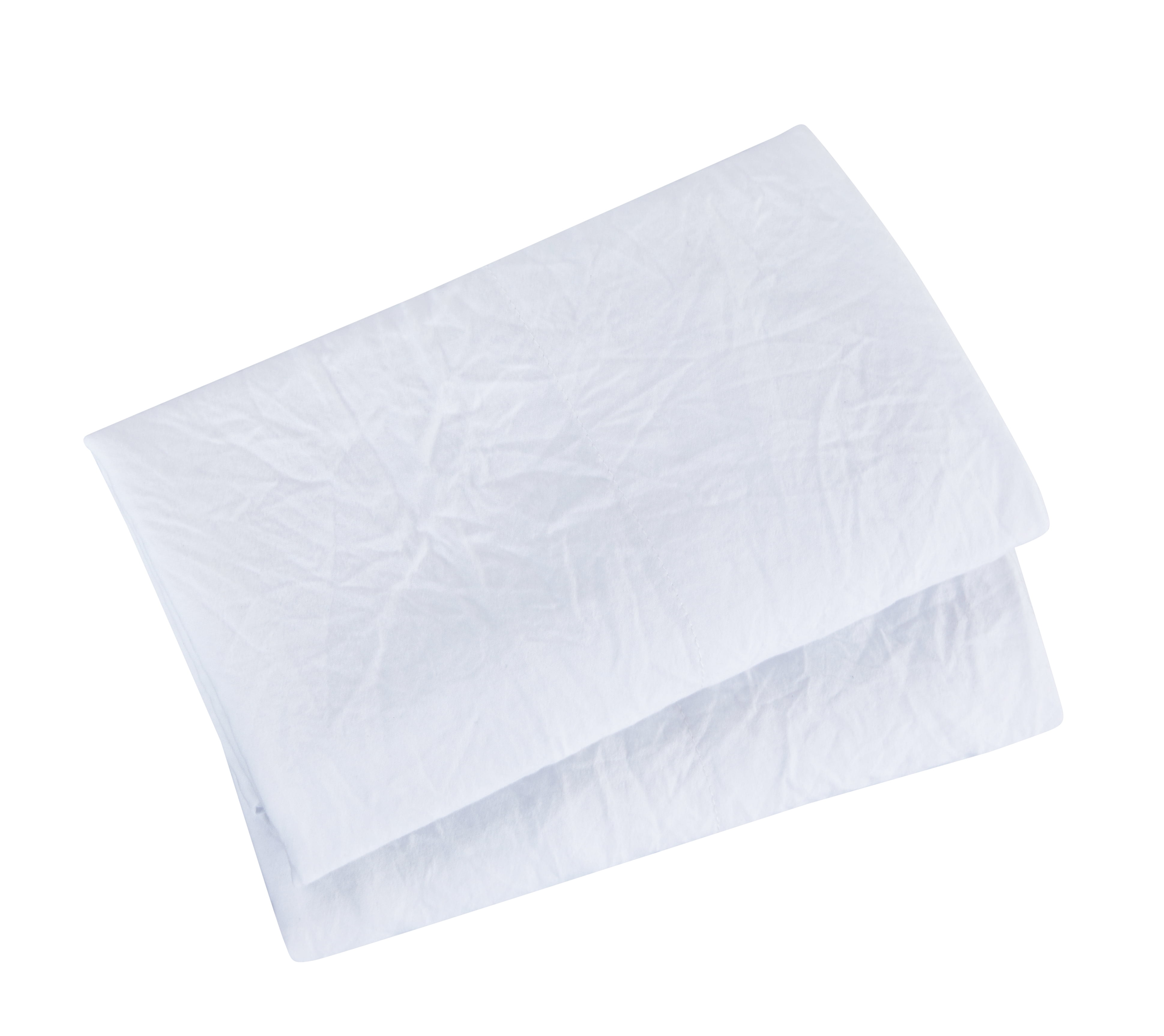 Mainstays Washed Ultra Soft Microfiber Pillowcase Set, King, Arctic White, 2 Piece