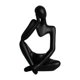 thumbnail image 2 of Candelero de estatuilla de moderno, accesorios, artesanía coleccionable, candelero Negro Zulema Figura Pensador abstracto, 2 of 8