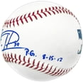 thumbnail image 3 of Felix Hernandez Autographed Official MLB Baseball Seattle Mariners "P.G. 8-15-12" PSA/DNA #4A52874, 3 of 5