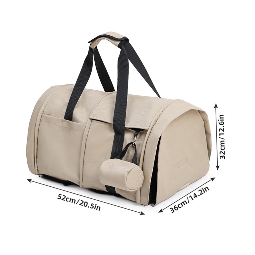 Miiottaa Foldable Dog Carrier Backpacks Convertible High Capacity Tear Resistant Polyester for Hiking Camping Trip