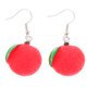 thumbnail image 1 of 1 par de pendientes bonitos de resina con forma de fruta para mujer, divertidos pendientes colgantes, joyería única, pendientes de resina para piercing, accesorios de moda para niñas, 1 of 7