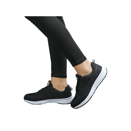 

Audeban LADIES WOMENS LACE-UP SNEAKERS SPORT RUNNING WALKING COMFY TRAINERS SHOES 4.5-8