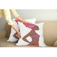 thumbnail image 2 of Ambesonne African Throw Pillow Cover 2 Pack, Zulu Woman Bandage Dress, 16", Dark Coral Chocolate, 2 of 5