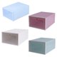 thumbnail image 1 of Caja de zapatos apilable de plástico transparente con cajón de 4 piezas, 1 of 6