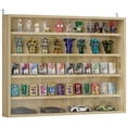 thumbnail image 1 of HOMCOM 5-Storey Wall Shelf Display Cabinet, Shot Glass Display Case, Oak, 1 of 10