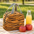 thumbnail image 5 of Insulated Lunch Bag for Women | Tiger Print Women's Lunch Bag for Work | Reusable Insulated Lunch Tote for Meals, 5 of 6