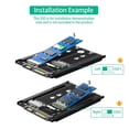 thumbnail image 4 of Convertidor NGFF SSD A Tarjeta 3,0 De 2,5 Pulgadas, Controlador De Estabilidad De 6Gbps, Tarjeta SSD Dual NGFF B M Key M.2 Práctica Para 2230 2242 2260, 4 of 8