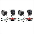 thumbnail image 1 of 2X Ebike Trasero DK336 Set Luz Delantera/Trasera Bicicleta EléCtrica Luces LED SET para 36V 48V 52V 60V, 1 of 5
