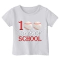 thumbnail image 1 of Icvfdpl T-Shirts Filles Rentrée Scolaire, Imprimé Garçon Col Rond Manches Courtes T-Shirt Haut Respirant Mode Urbaine 12-13 Ans, 1 of 4