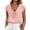 Pink #52, variant on Summer Work Tops for Women Dressy Casual Lightweight Drape Shirts Cowl Neck Short Sleeve Office Blouses Blue L
