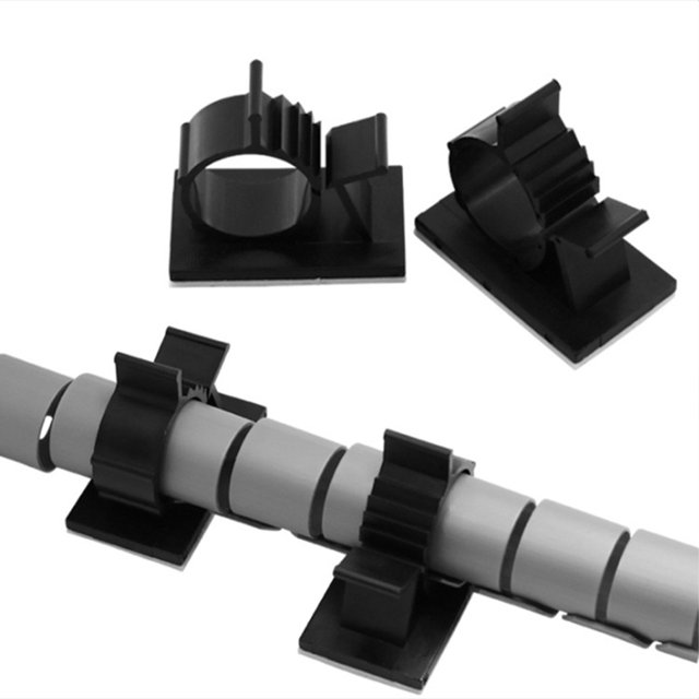 Ruiboury Plastic Adhesive Wire Holder - Innovative Solution For Wire Fixation Made black 1Set