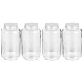 thumbnail image 1 of 4Pcs 500ML Glass Milk Tea Water Bottles Transparent Juice Beverage Bottles, 1 of 5