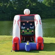JumpOrange Inflatable Baseball Target Game (with Blower and Foam Bat), Kids and Adults, Commercial Grade, Rental Game, Throwing Target Holes, Toss Game, Outdoor Indoor, 15oz PVC Vinyl, <90 LBS