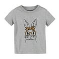 thumbnail image 2 of MIASHUI T-Shirts Graphiques Amusants à Manches Courtes pour Garçons, Col Rond, Gris, 6-7 Ans, 2 of 3