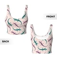 thumbnail image 6 of Sports Bra For Women, Bohemian Cute Lizard Gecko_A Sports Bras For Women High Support, Workout Tank Tops Woman With Removable Cups, 6 of 8