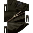 thumbnail image 4 of Pantalones a juego con la parte delantera plana y ajustada para hombre, color verde, talla 34, 4 of 5