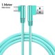 thumbnail image 4 of Matsuzay Cable de carga rápida de 1/2 / Cable de cargador micro USB Cable de datos dual de 90 grados Teléfono y Comunicación Verde 1M, 4 of 6