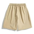 thumbnail image 4 of Men's Hiking Cargo Shorts Lightweight Solid-Color Loose Casual Shorts with Zipper Pocket Outdoor Tactical Camping Shorts, 4 of 6