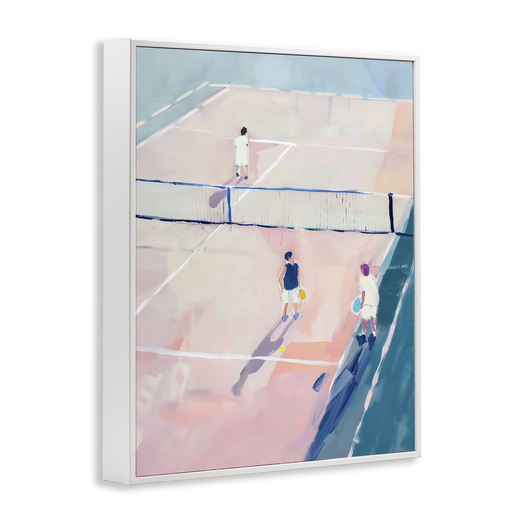 Stupell Industries Summer Game of Tennis White Framed Giclee Art, design by The Prints Vibe