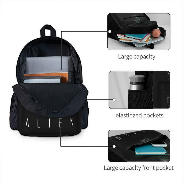 Sintee-Alien-Xenomorph Backpack Lightweight Casual School Backpacks Bags Book Travel Hiking Camping Work, 16.5 Inch - Walmart.com Sintee-Alien-Xenomorph Backpack Lightweight Casual School Backpacks Bags Book Travel Hiking Camping Work, 16.5 Inch - Walmart.com