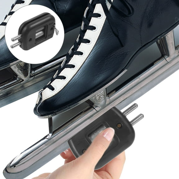 ULTNICE 2pcs Ice Skate Sharpening Tool Rectangular Diamond with Adjustable Width Skaters Rink Use