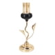 thumbnail image 2 of Rose Shape Metal Candle Holder Decorative Candlestick Candle Stand Centerpiece for Candlelight Dinner Wedding Table Home P 11x33cm Macarena Candelero de pilar, 2 of 8