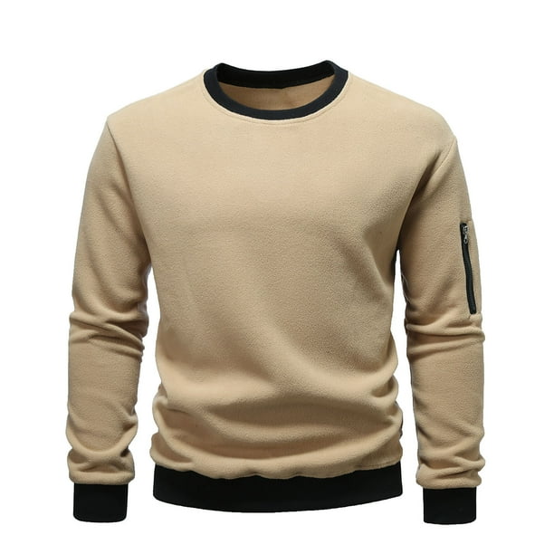 pstuiky camisa de manga larga para hombre, Sudadera informal de manga larga con cuello alto para hombre camisetas de hombre m