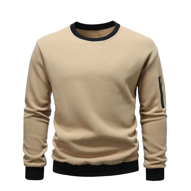 pstuiky Camisas para hombre de manga larga, Sudadera informal de manga larga con cuello alto para hombre salir tops s