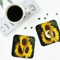 thumbnail image 5 of Disketp Japanese Were Blossoming Funny Coasters,6 Pcs Leather Coasters With Holder, Perfect Housewarming Hostess Gifts,Protect Furniture From Water Marks Scratch And Damage, 5 of 9