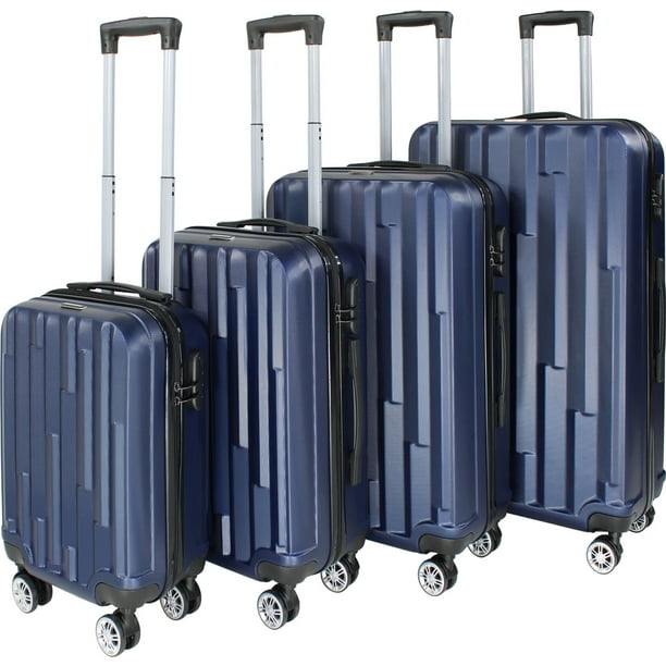 Juego 4 Maletas Set Viaje Resistente Rack and Pack 4 Ruedas 360 Kit Ultra Walmart en linea