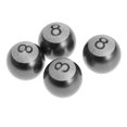 thumbnail image 4 of 4PCS Gris Rueda Neumático Neumático Válvula Vástagos Tapas de Cubierta de Polvo de Aire para Coche Camión 8 Yotijar Tapa de los vástagos de la válvula de aire del neumático de la rueda, 4 of 7